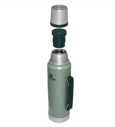 תרמוס סטנלי ירוק שומר חום וקור 1 ליטר STANLEY CLASSIC