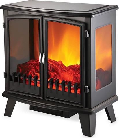 קמין חימום חשמלי ענק עם דופן זכוכית – Electro Hanan EL-4400 | 1800W