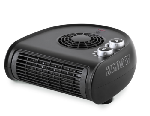מפזר חום רצפתי שוכב 2500W – Electro Hanan EL-38 | צבע שחור