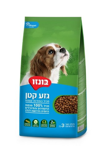 בונזו לכלב בוגר מגזע קטן בטעם בשר 3 ק