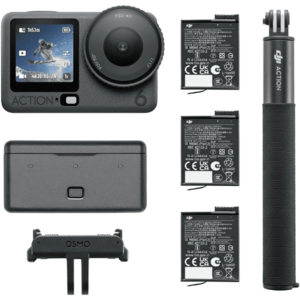 מצלמת אקסטרים עם אביזרים DJI Osmo Action 6 Adventure Combo