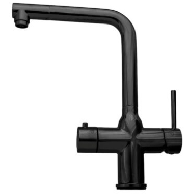 מערכת מים KITCHENARENA + ברז TAO שחור מט