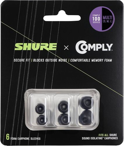 סט ספוגים בגדלים S/M/L לאוזניות שור Shure EACYF1-6KIT