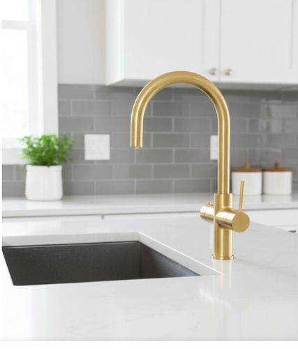 מערכת מים KITCHENARENA + ברז TAO נירוסטה