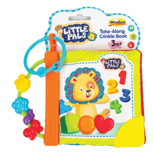 ספר בד תחושתי לתינוק - חברי החיות