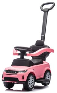 בימבה 2 ב 1 בדמות לנדרובר דיסקברי עם מוט הורה שולט בהגה וקולות בעברית - ורוד