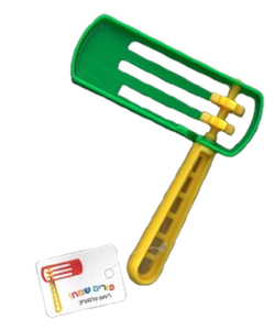 רעשן פלסטיק צבעוני 12/14 ס"מ/ דן אס
