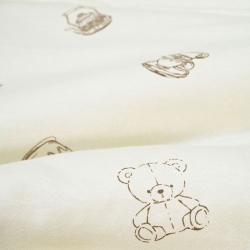 זוג סדינים לעריסת תינוק 100% כותנה - Teddy