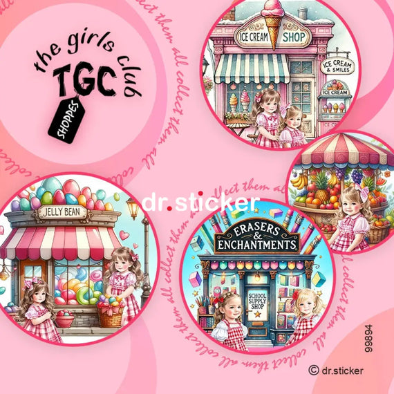 גליל מדבקות ד"ר סטיקר - מועדון הילדות - ג