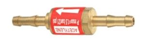 שסתום אל חוזר + בולם להבה לצינור גפ"מ