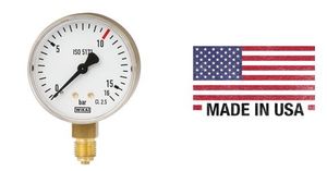 מנומטר חמצן הברגה "1/8 0-315 בר WIKA USA