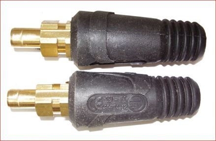זוג מחברים מהירים (זכר) לרתכת אלקטרונית 50mm^2