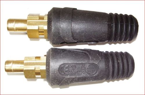 זוג מחברים מהירים (זכר) לרתכת אלקטרונית 25mm^2