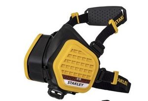 STANLEY A1P3 - מסכת חצי פנים מקצועית A1P3 להגנה מאבק, רסס כימיקלים וצבע, כולל זוג מסננים EN140 מידה L/M