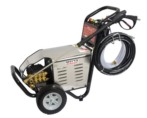 ברונקו 206A - מכונת שטיפה חשמלית 380V 5.5kW 206BAR 14 L/min כולל 5 דיזות ו-10 מ' צינור