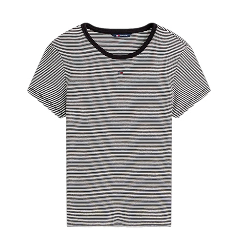 חולצה TOMMY JEANS מידות XS-XL לנשים בדוגמת פסים עדינים