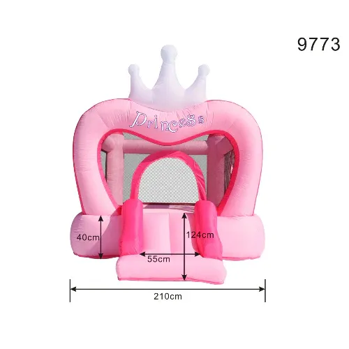 מתקן מתנפח טירת נסיכות קסומה עם מגלשה 9773
