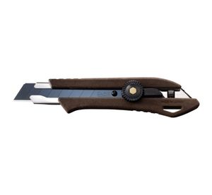  סכין חיתוך OLFA Woody WD-L/BRN 18 מ"מ מהדורה מוגבלת בצבע חום עם גוף מגרגירי עץ ושרף פלסטיק ידידותי לסביבה מדריך נירוסטה תוצרת יפן