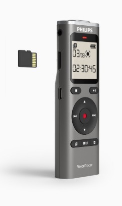 טייפ מנהלים Philips VoiceTracer DVT1170 מקליט קול דיגיטלי 8GB