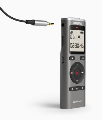 טייפ מנהלים Philips VoiceTracer DVT1170 מקליט קול דיגיטלי 8GB