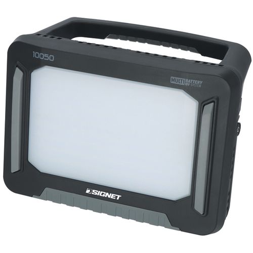 זרקור תאורה נטען 100W +מתאמים לסוללות-SIGNET