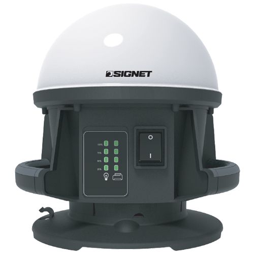 זרקור תאורה דגם כדור,לד 6000 לומן/50W+מתאמים לסוללות SIGNET