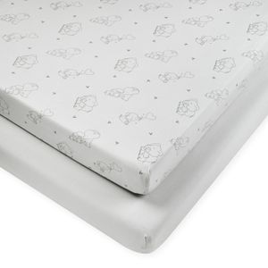 זוג סדינים ללול 100% כותנה - Elephant