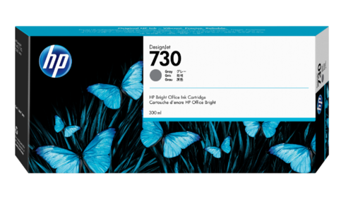 HP 730 300-ml Gray DesignJet Ink Cartridge