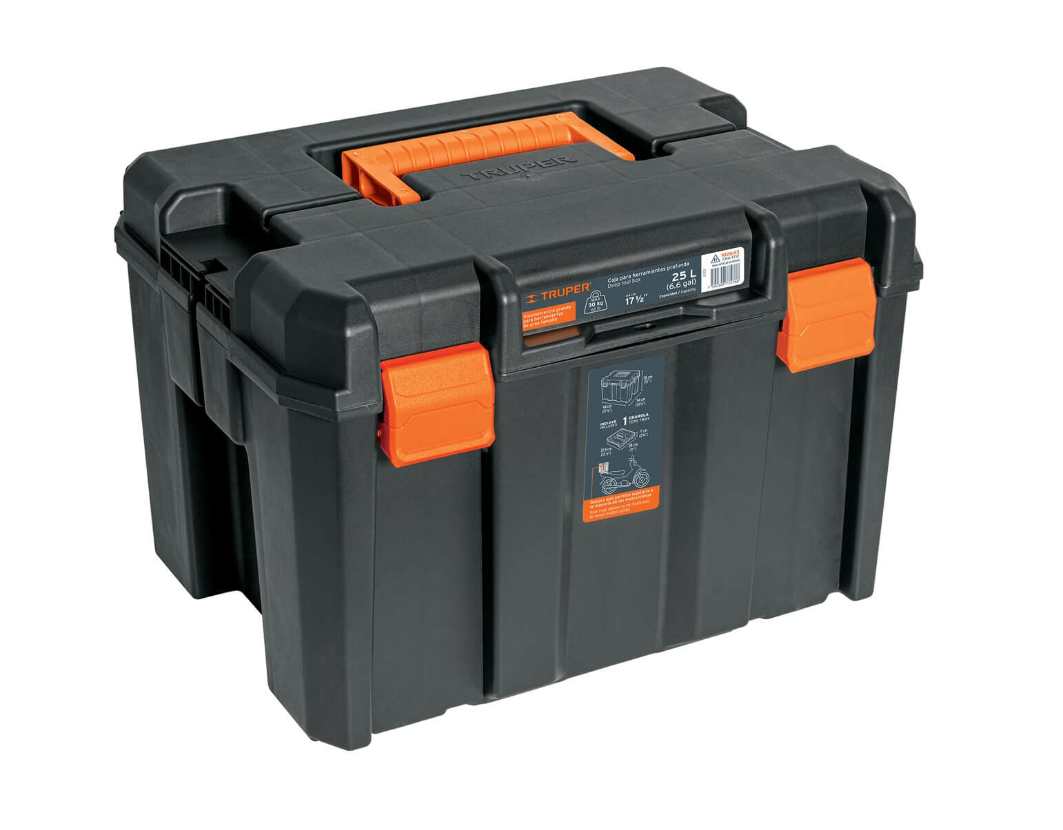 ארגז כלים עמוק Truper 17"x12