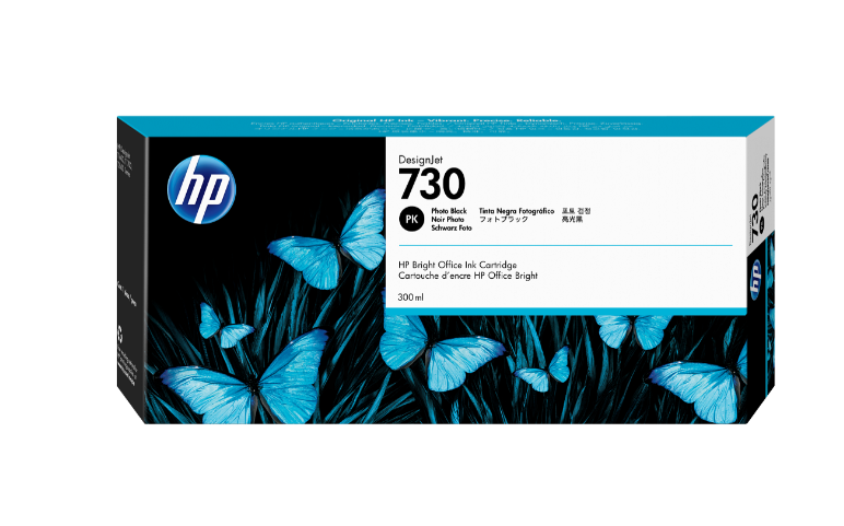 HP 730 300-ml Photo Black DesignJet Ink Cartridge
