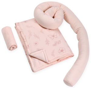 סט מצעים לעריסה עם כרית נחשוש 100% כותנה - Spring