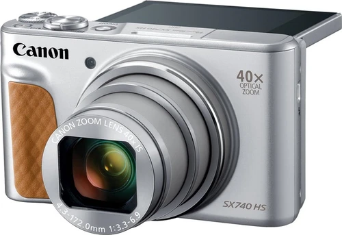 מצלמה קומפקטית - Canon PowerShot SX740 עברית מלאה - בצבע כסוף 