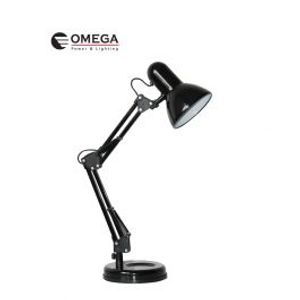 מנורת שולחן מעוצבת פלמינגו שחור Omega