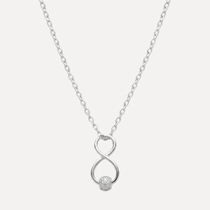 שרשרת אינפיניטי עם חרוז משובץ