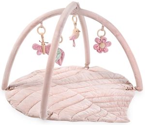 אוניברסיטה לתינוק בצורת עלה עם רעשנים לורה סוויסרה - ורוד