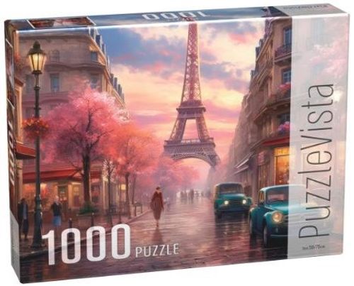 פאזל 1000 חלקים - שקיעה פריזאית קלאסית