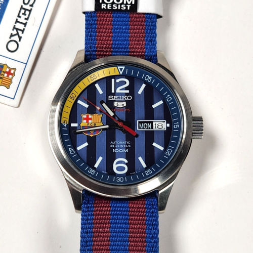 SEIKO SRP303K1 SPORT 5 אוטומטי לגברים שיתוף פעולה ברצלונה