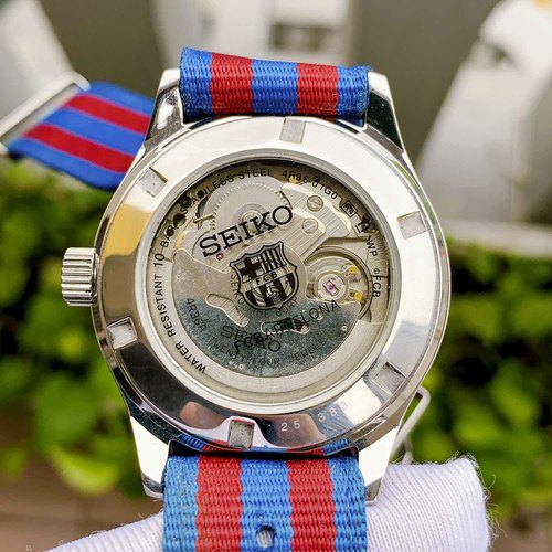 SEIKO SRP303K1 SPORT 5 אוטומטי לגברים שיתוף פעולה ברצלונה