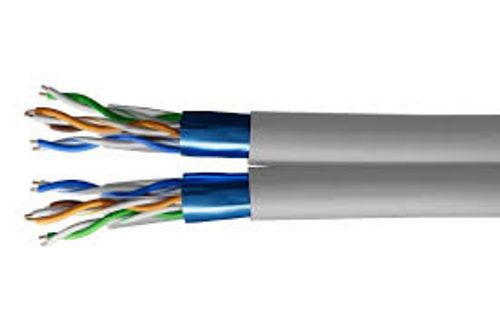 כבל דאטה 250 מטר כפול 2X(4X2X24)# CAT-5E F/UTP אפור Teldor