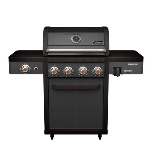 גריל גז קולמן רבולושן Coleman Revolution שחור מגורגר 4 מבערים + כירת גז 