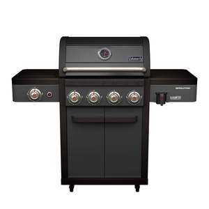 גריל גז קולמן רבולושן Coleman Revolution שחור מגורגר 4 מבערים + כירת גז 