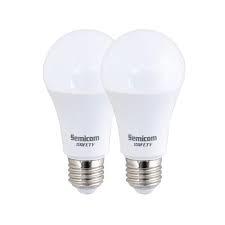 זוג נורות זוג נורות 15W A60 SAFETY אור יום SEMICOM SE-2XNA6015/DL סמיקום