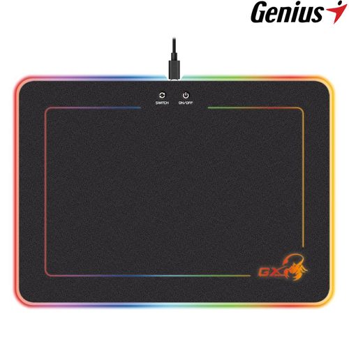 משטח לעכבר עם תאורה גיימינג פד Genius GX-PAD 600H RGB Hard GAMING PAD 350X250CM