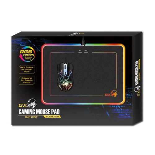 משטח לעכבר עם תאורה גיימינג פד Genius GX-PAD 600H RGB Hard GAMING PAD 350X250CM