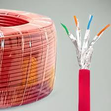 כבל רשת מסוכך נחושת מלאה 100 מטר SFTP CAT7 4X2X0.56mm 23AWG מבית FiberTech