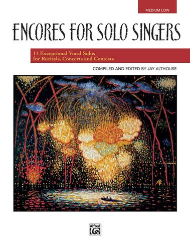 ספר תווים לשירה Encores for Solo Singers - Medium Low