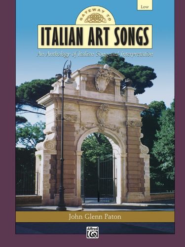 ספר תווים לשירה Gateway to Italian Art Songs - Low Voice