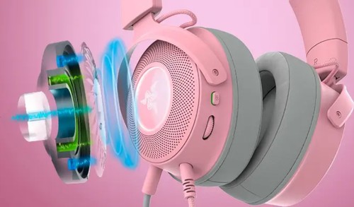 אוזניות גיימינג חוטיות Razer Kraken Kitty V2 Pro