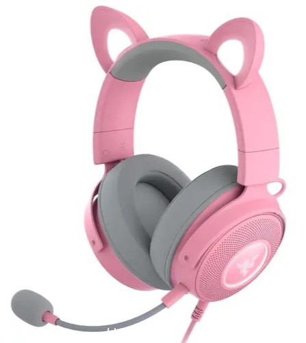 אוזניות גיימינג חוטיות Razer Kraken Kitty V2 Pro