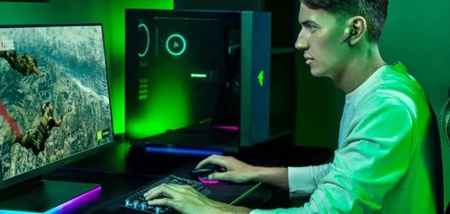 אוזניות גיימינג אלחוטיות Razer Hammerhead True Wireless X HyperSpeed Black